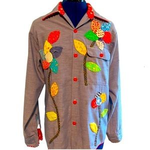 70s Vintage JCPenny Denim Shirt, SM